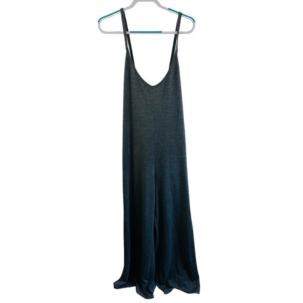Fabletics Gray Lux Terry Wide Leg Jumpsuit Size‎ 3X NWT